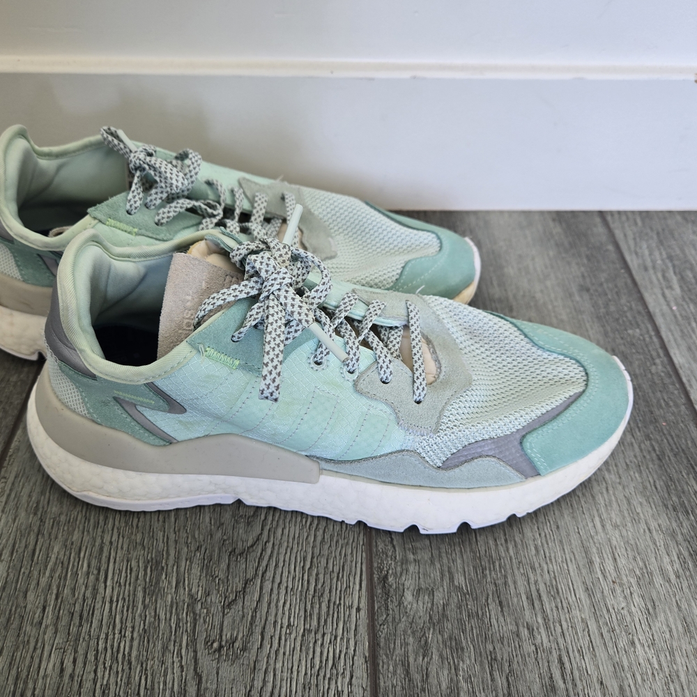 Adidas Green and Gray Sneakers Modern Design